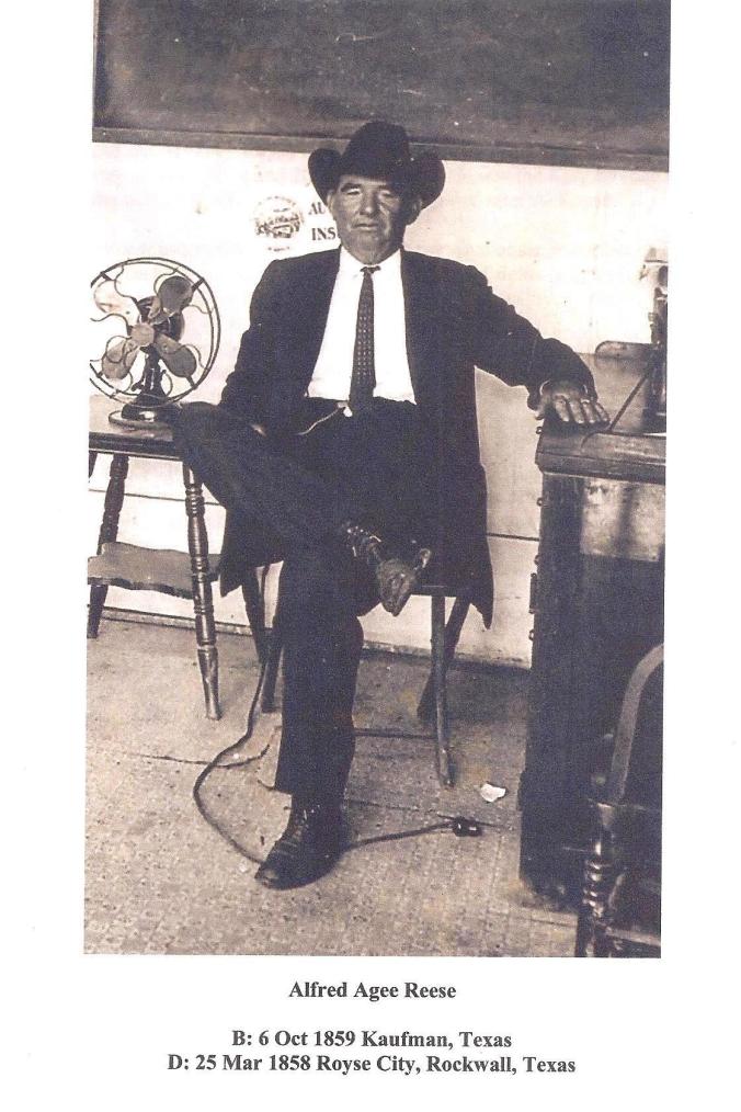 A A Reese about 1924