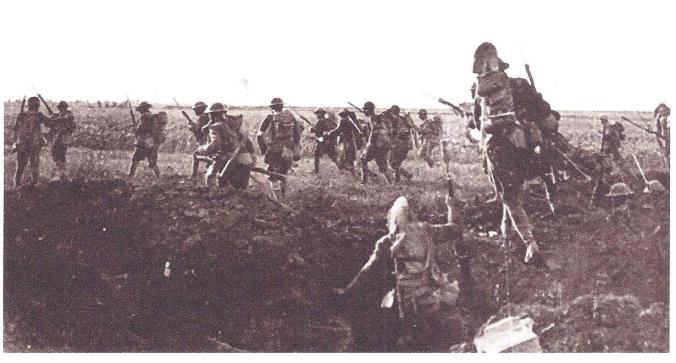American Troops Attacking Germans, 1918 001